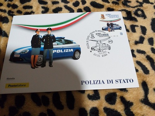 Cartolina postale polizia - cartolina, di