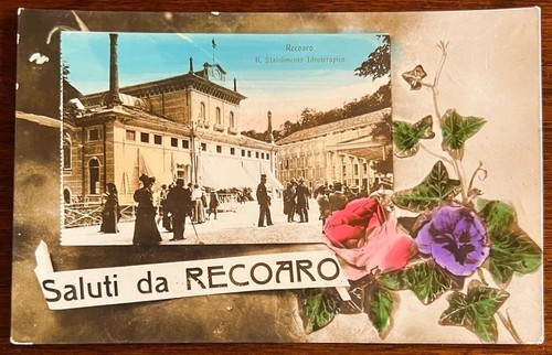 Cartolina epoca recoaro - cartolina, d'