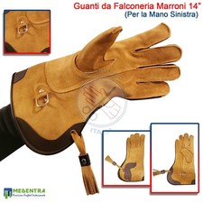 Guanti da Falconeria in Pelle Gestione Uccelli Aquila Falco Sicurezza delle Mani