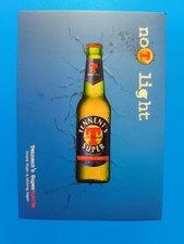 NO T LIGHT TENNENT' S SUPER INSIDE BIRRA CARTOLINA PUBBLICITARIA
