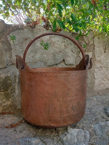 Antico paiolo rame - paiolo,