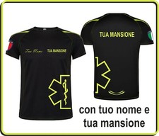 T-shirt personalizzata con tuo nome e mansione, O.S.S. - Medico.  ecc....