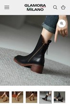 Stivaletti Nero In Pelle N 3 7