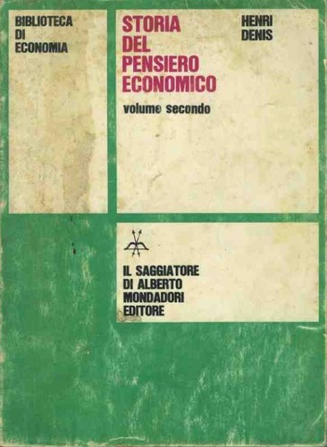 Storia del pensiero - , economico