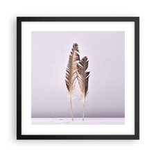 Poster 40x40cm Due piume lilla