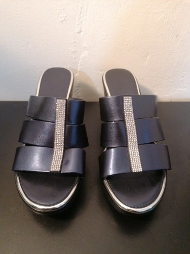 Sandali con zeppa - e, strass