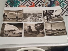 Lotto 6 cartoline bianco e nero ANIMATE Germania Berlino rare anni 60
