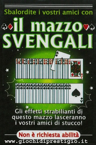 Mazzo carte svengali - mazzo, di