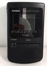 TV Portatile CASIO TV-470 LCD Pocket Color Television Vintage