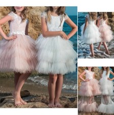 Vestito Bambina Abito Cerimonia Comunione Lungo e Corto Girl Party Dress CDR075