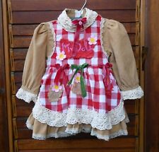 Abito, vestito bimba taglia 0/2 anni. Costume Carnevale " My doll " per bambina