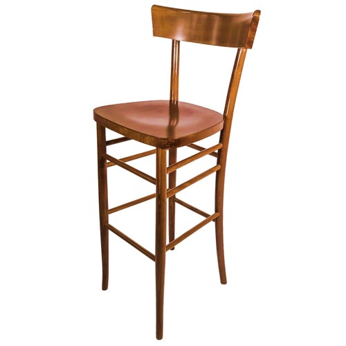 Sgabello milano noce - sgabello,