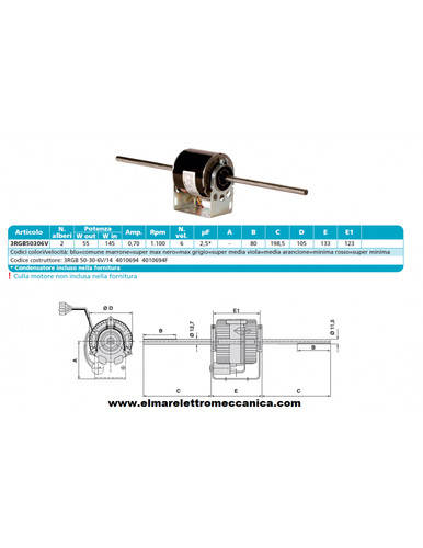 Elco 3rgb 14 motore - elco, 50-30-6v/14