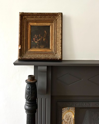 Antico quadro scena - , taverna