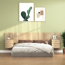 Testiera Letto con Comodini in