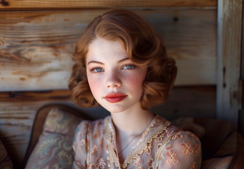 Bellezza capelli biondi che