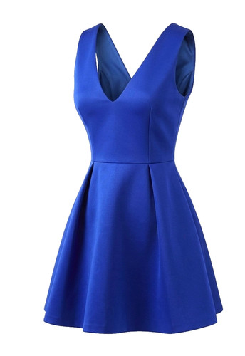 Pinko mini abito blu - blu, scollo