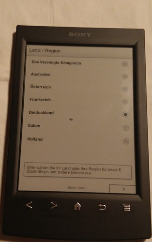 Sony prs fi - gb, cm