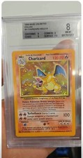 Pokémon Charizard 4/102 Prima Edizione Set Base Holo 1999 BGS8 MINT/