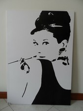  Quadro MODERNo POPART 60X40 AUDREY HEPBURN IDEA REGALO ARREDAMENTO SCONT AFFARE