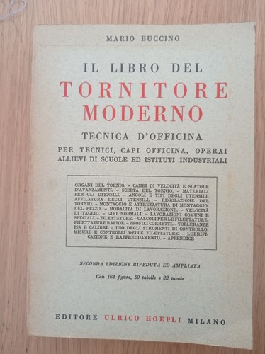 Libro del tornitore moderno - il,