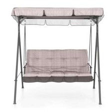 Dondolo 3 posti beige mod. pemba arredo giardino per esterno giardino mis.160