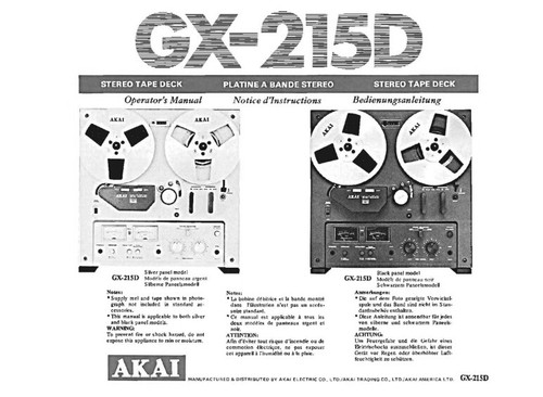 Akai 215d tape deck - akai,