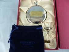 RARE fiole flasque COGNAC RENAULT EXTRA CARTE NOIRE dans son écrin .