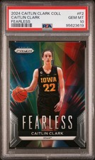 2024 Panini Prizm Caitlin Clark Collection Fearless Caitlin Clark #F2 PSA 10 
