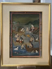 Quadro arte popolare a guazzo