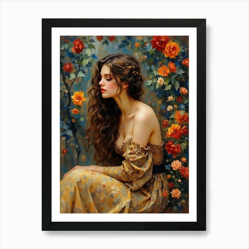 Stampa artistica ragazza con