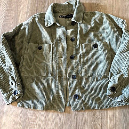Giacca donna zara verde cotone - giacca,