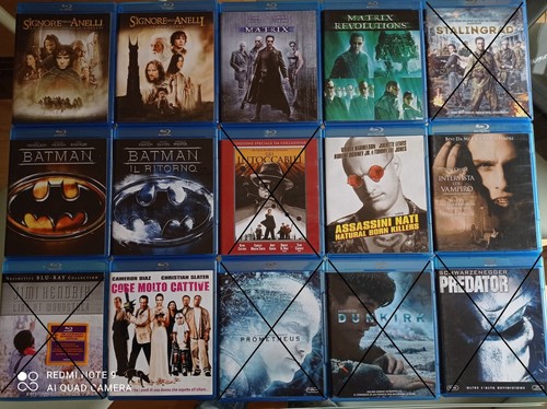 Collezione film blu - collezione, ray