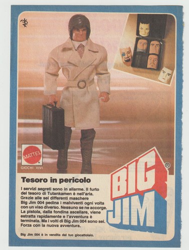 Mattel big jim - jim, pubblicitÀ