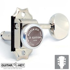 NUOVO Gotoh SD90-05M MGT Vintage Bloccaggio Sintonizzatori Chiavi per Gibson Style 3x3 - NICKEL