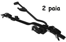 2 paia 2 x Portabici Porta Bici da tetto THULE PRORIDE mod 598 colore nero