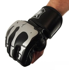 Guanti boxe mezze dita * NUOVI * per boxe sacco MMA arti marziali + OMAGGIO