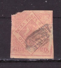 FRANCOBOLLI Antichi Stati Napoli - Stemma Due Sicilie 20 Gr. 1858  &
