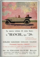 PUBBLICITA 1924 AUTOMOBILI