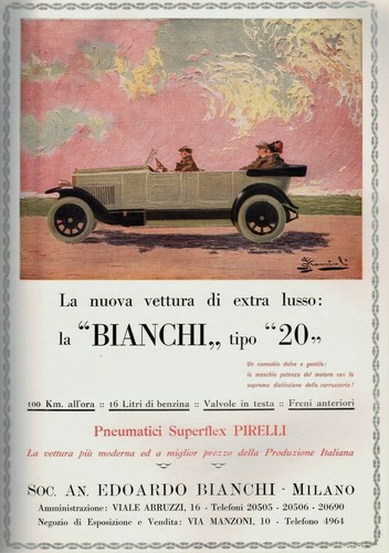 Pubblicita 1924 automobili - pubblicita,