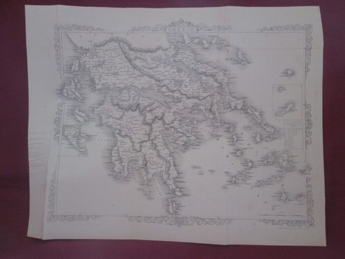 Antica mappa grecia - mappa, "grecia"