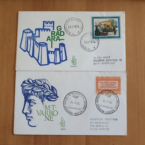 1974 fdc italia gradara - 1974,