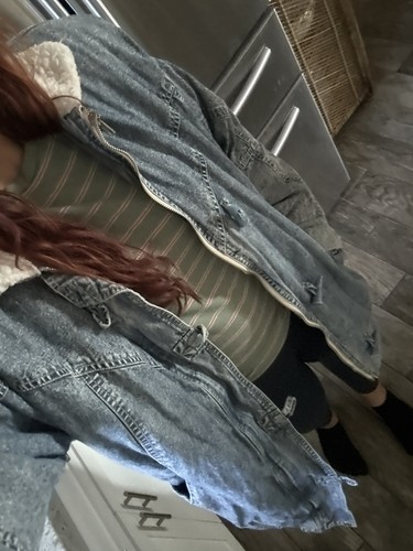 Giacca blues usurata denim