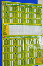 POSTER CALENDARIO CAMPIONATO SERIE A 1985-1986 85-86 RADIO CORRIERE TV