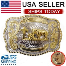 MEN CROSS PRAYING ANIMAL LONG