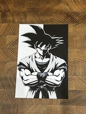 QUADRO GOKU - Stampato In 3D - FUMETTI POP ART - 10cm x 15cm by Design_Lab3d