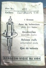 Asse Bilancere 492 Cortebert 536 Balance Staffs Ejes volante Axes de Balanciers