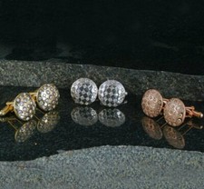 Gemelli argento diamante uomo