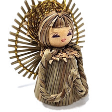 Angelo in paglia di rafia