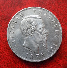 5 Lire 1878 Zecca di Roma  2°
